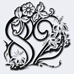 Flower Engraved Mirror